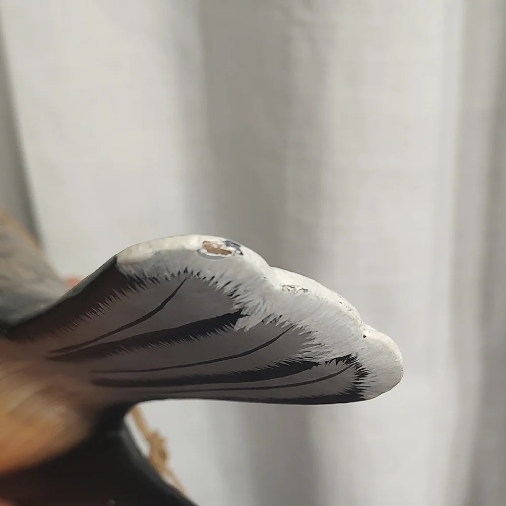 Decorative Bird Figurine - Black and Brown